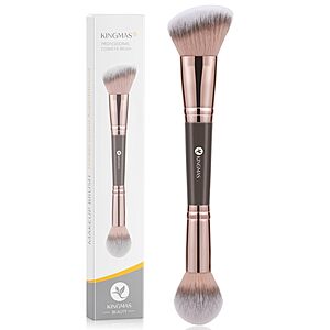 Kingmas Double-ended Foundation Makeup Brush (Brown) $2.99 + Free Shipping w/ Prime or on $35+