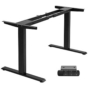 TOPSKY Dual Motor Electric Adjustable Standing Desk Frame (Black, Grey or White) 0 + Free Shipping