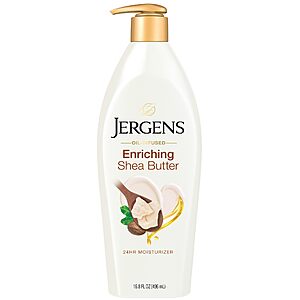 Select Locations: 3-Pack 16.8-oz Jergens Shea Butter Hand & Body Moisturizing Lotion $6 w/ Subscribe & Save