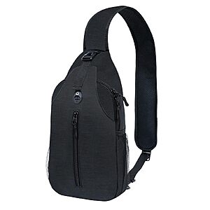 Angel wish Crossbody Sling Backpack (Black) 