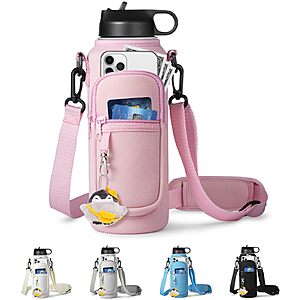 RRegeny Water Bottle Holder with Strap for Hydroflask 32oz/40oz (Pink40oz) $8.33 + Free Shipping w/ Prime or on $35+