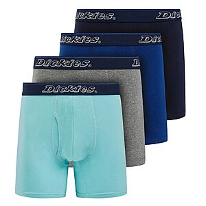 4-Pack Dickies Men's Underwear Boxer Briefs (various colors) 