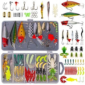 Prime Members: 78-Piece GOANDO Fishing Lures Kit  + Free Shipping