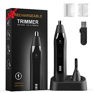 Selouj 3-in-1 USB Rechargeable Precision Trimmer & Detailer w/ Interchangeable Attachments (Black) $9.79 + Free Shipping w/ Prime or on $35+