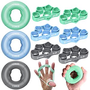 9-Piece FitBeast Grip Strength Trainer (Various Colors) .95