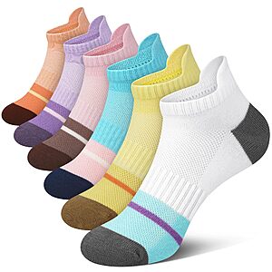 6-Pairs Gonii Women's Ultra-Thin Lightweight No-Show Ankle Socks (Various) from $6.59 + Free Shipping w/ Prime or on $35+