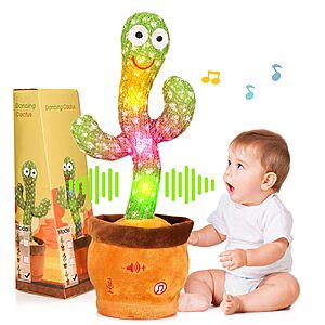 Milegi Volume Adjustable Dancing & Talking Cactus Toy $8.88 + Free Shipping w/ Prime or on $35+