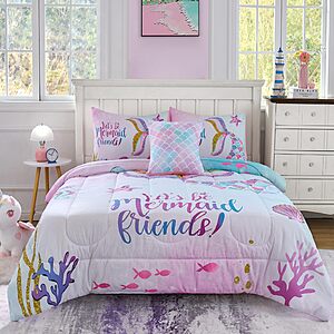 5-Piece Cokouchyi Twin Size Comforter Set for Kids $21.99 + Free Shipping w/ Prime or on $35+