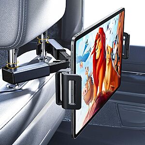 LISEN Tablet Holder for Car Headrest $6.59 + Free Shipping w/ Prime or on $35+