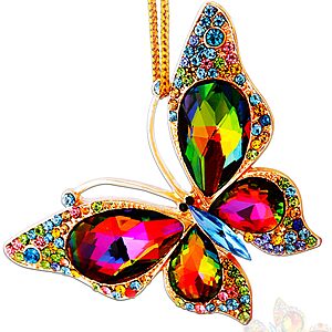 Junqiu Butterfly Christmas Ornament (Colorful) $3.99 + Free Shipping w/ Prime or on $35+