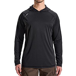 LOOGU Men's UPF 50+ Sun Protection Hoodie Shirt Long Sleeve Rash Guard SPF T-Shirts (Various Colors & Sizes) from .24 + Free Shipping w/ Prime or on +