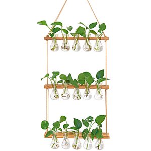 3-Tier XXXFLOWER 15-Bulb Wall Hanging Glass Planter Decor $17.90 