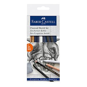 7-Piece Faber-Castell Charcoal Sketch Set .50