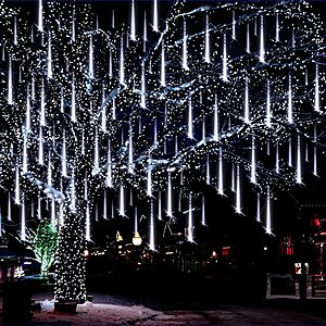 Prime Members:8-Tube Aukora 12" Meteor Shower LED String Lights w/ 26.9' Cord $4.50 + Free Shipping