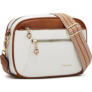 Prime Members:Makes Crossbody Purse w/ Adjustable Shoulder Strap (Beige / Brown) $8.95 + Free Shipping