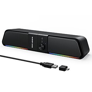 [Prime] SENZER CS20 2 in 1 Bluetooth Speakers for Desktop w/ RGB Light $9.49 + Free Shipping