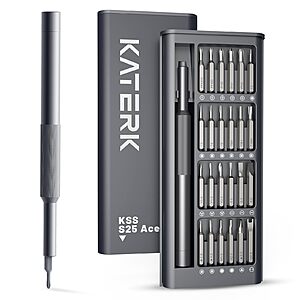 Katerk 25-in-1 Precision Screwdriver Set Kit $4.93 + Free Shipping w/ Prime or on $35+