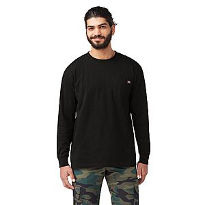 Dickies Men's Big and Tall Long Sleeve Heavyweight Crew Neck T-Shirt .20