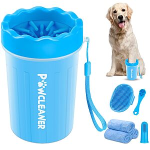 7-in-1 Comotech Paw Cleaner for Dogs & Cats (Medium, Blue)  w/ Subscribe & Save