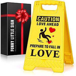 LAGERFEY Valentines Day Funny Mini Desk Decor Sign $1.49 + Free Shipping w/ Prime or on $35+