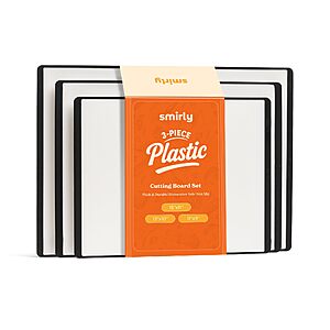 3-Piece SMIRLY Non-Slip Dishwasher Safe Cutting Board Set $11.82 + Free Shipping w/ Prime or on $35+