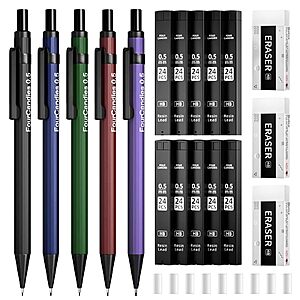 19-Piece Four Candies Metal Mechanical Pencils Set (0.5 or 0.7mm) $6.60 w/ S&S