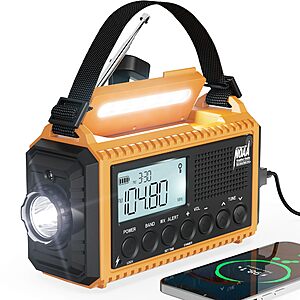 [Prime] 5-in-1 Mesqool 5000mAh Portable Emergency Weather Radio w/ LCD Display $21.59 + Free Shipping