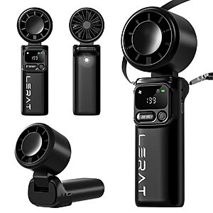 Lerat 3-in-1 Portable Handheld Turbo Fan $10