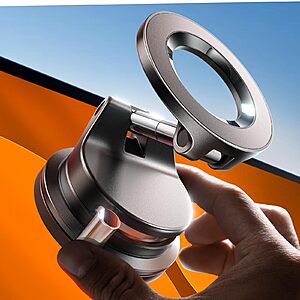 LISEN MagSafe Magnetic Adjustable Suction Cup Phone Mount $10 + Free Shipping w/ Prime or on $35+