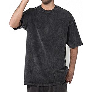 AMZAREA Men's 100% Cotton Vintage Cotton Oversized T-Shirts (Various) $4.99 + Free Shipping w/ Prime or on $35+
