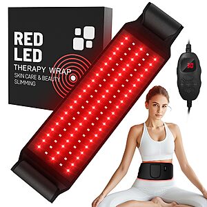 [Prime] RAYOCON 105 LED 5-Level Red Light Heat Belt Wrap w/ Timer $17.99 + Free Shipping