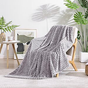 Prime Members: Monbix Fleece Throw Blankets: 50" x 60" $6.50, 60" x 80" $9 + Free S&H