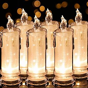 6-Pack HAIDOLIANGE Battery Operated Led Flameless Candles $10.91 w/ S&S + Free Shipping w/ Prime or on $35+