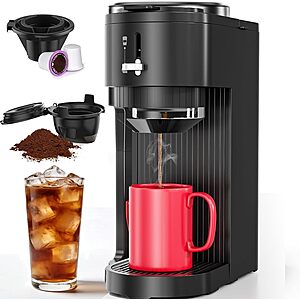 14-Oz COWSAR 2-in-1 Adjustable Single Serve Coffee Maker $20.87 + Free Shipping w/ Prime or on $35+