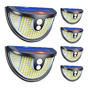 6-Pack BONLION Outdoor Solar Motion Sensor Lights $19.99 + Free Shipping w/ Prime or on $35+