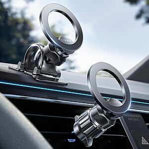 LISEN MagSafe 2-in-1 Car Mount Magnetic Phone Holder $6.30 