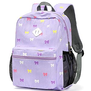15" STEAMEDBUN Corduroy Kids Backpack from $8.49 + Free Shipping w/ Prime or on $35+