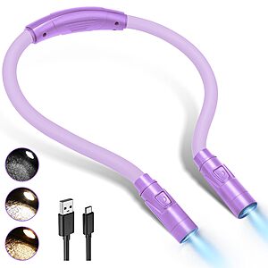 LUXJET Bendable Neck Reading Light w/ 3-Lighting Modes 