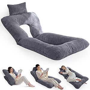 HIGOGOGO Reading, Back Pillow for Sit Up Support in Bed & Couch $18.99 + Free Shipping w/ Prime or on $35+
