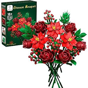 Soolio Flower Bouquet Building Set (Various)  $13.49 + Free Shipping w/ Prime or on $35+