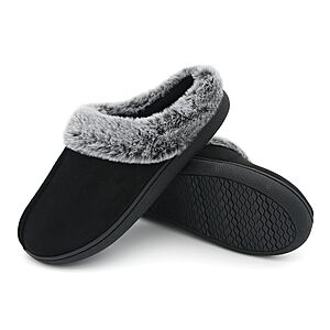 Jerzmy Women's Fuzzy House Slippers (Black or Brown) from