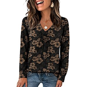 OFEEFAN Women's Long Sleeve Shirts (Various) from  $6.99 + Free Shipping w/ Prime or on $35+