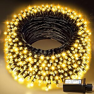 100' Nisocy Outdoor Waterproof LED String Lights w/ 8-Modes (Various) from