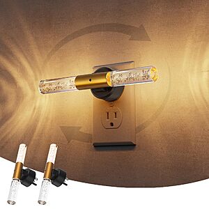 [Prime] 2-Pack L LOHAS Rotating Acrylic Bubble LED Plug in Nightlight $9.59 + Free Shipping