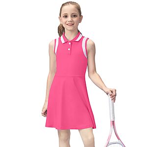 Gogokids Girl's 6Y-14Y Sleeveless Polo Athletic Tennis Dress $4.99 + Free Shipping w/ Prime or on $35+