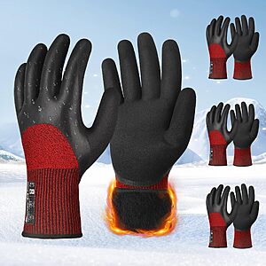 3-pr Schwer 3/4 Double-Dipped Coating Winter Work Gloves $6.60 w/ S&S