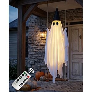 5' CYSKXYI Halloween LED Spooky Swinging Ghost w/ Remote $18 + Free S&H