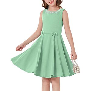 GRACE KARIN Girls Sleeveless Formal A-Line Dress (Various) $10 