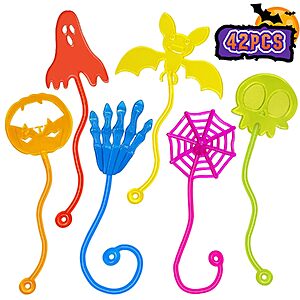 42-Pack Halloween Sticky Hands Kids Party Favor Set $5.22 + Free Shipping w/ Prime or on $35+