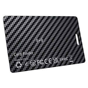DEEBYCOO MFi Certified Apple Find My Wallet Tracker Card w/ Wireless Charging &amp; IP68 Waterproofing $8.49 + Free Shipping w/ Prime or on $35+